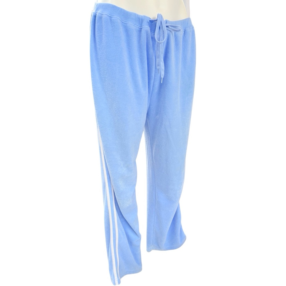 Vintage Terry Cloth After Swim Warm Up Suit Retro Tracksuit L Drawstring Pants - Picture 6 of 12
